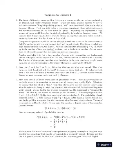 Solution Manual For Probability, Statistics, and Random Processes for Engineers, 4th Edition - Page 1 preview image