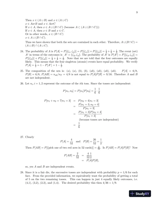Solution Manual For Probability, Statistics, and Random Processes for Engineers, 4th Edition - Page 10 preview image