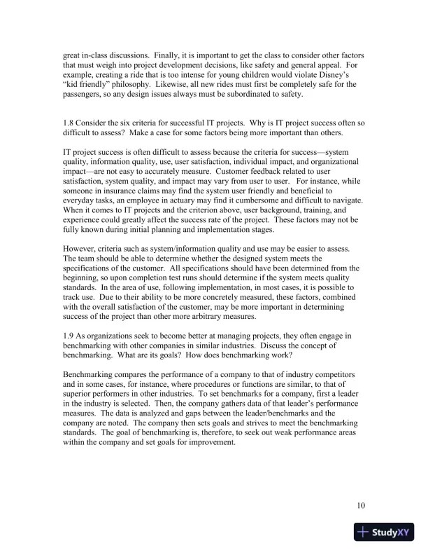 Solution Manual for Project Management: Achieving Competitive Advantage, 5th Edition - Page 12 preview image