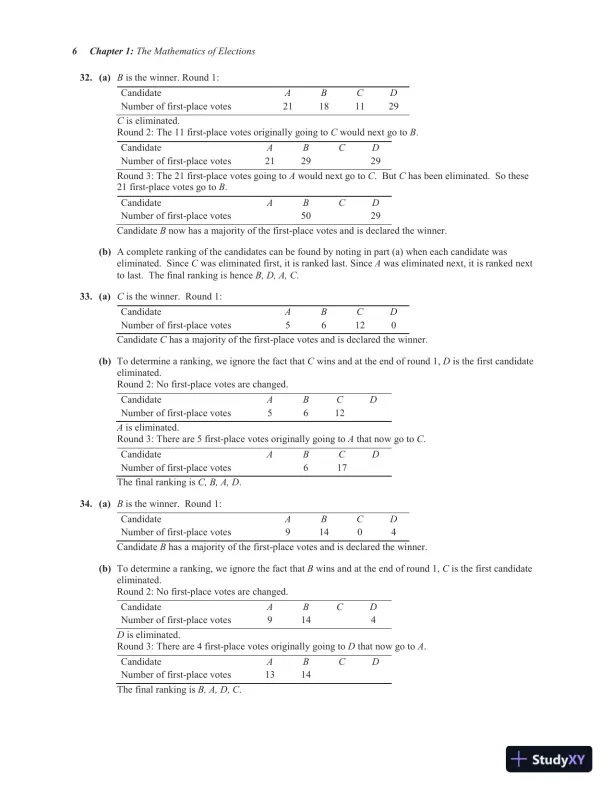 Solution Manual for Excursions in Modern Mathematics, 9th Edition - Page 9 preview image