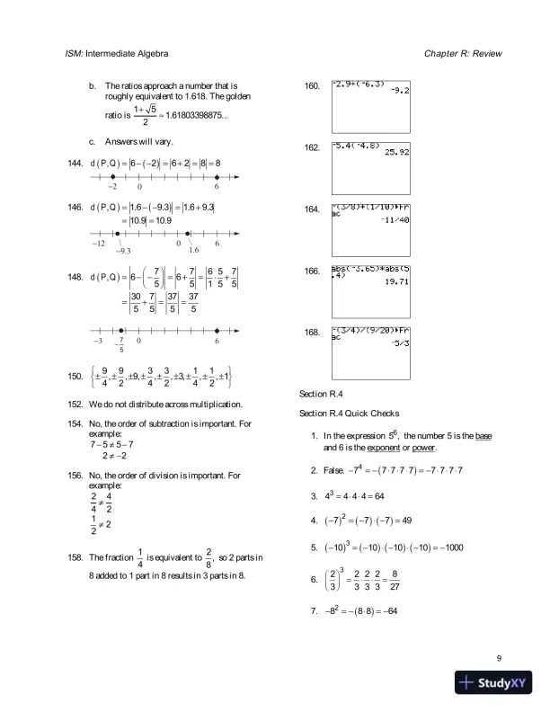 Solution Manual for Intermediate Algebra, 4th Edition - Page 13 preview image