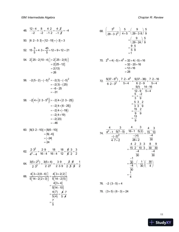 Solution Manual for Intermediate Algebra, 4th Edition - Page 15 preview image