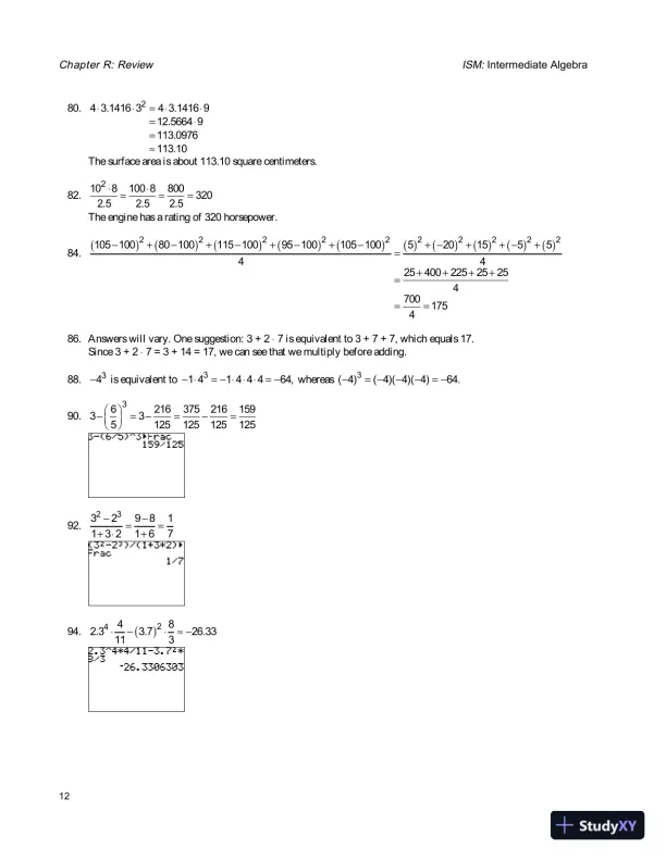 Solution Manual for Intermediate Algebra, 4th Edition - Page 16 preview image