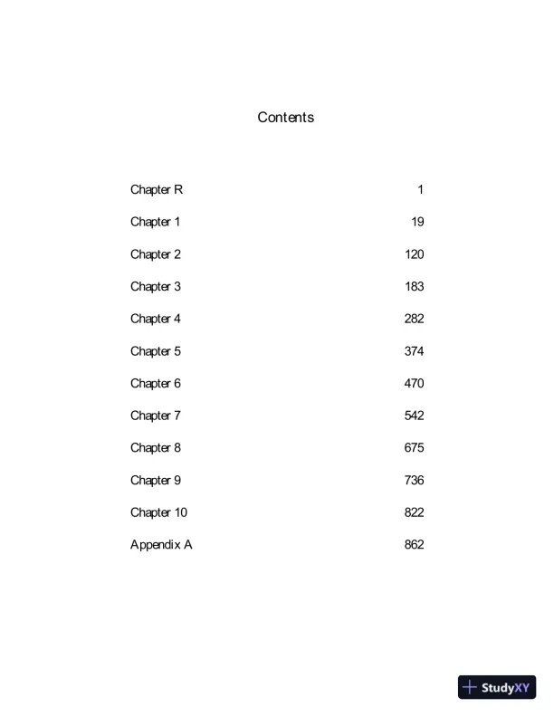 Solution Manual for Intermediate Algebra, 4th Edition - Page 3 preview image