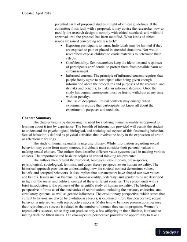 Human Sexuality in a Changing World, 10th Edition Class Notes - Page 25 preview image