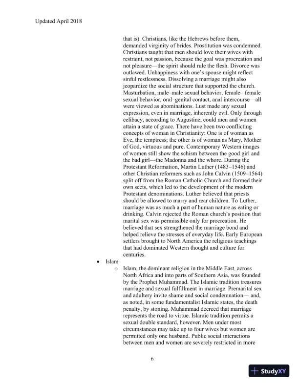 Human Sexuality in a Changing World, 10th Edition Class Notes - Page 9 preview image