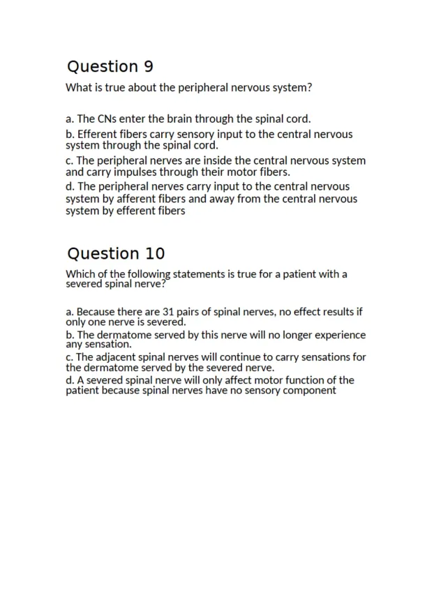 NSG 3160 NCLEX Review Chapter 24 - Page 5 preview image