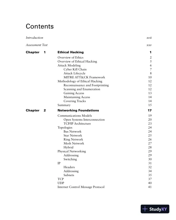 CEH v12 Certified Ethical Hacker Study Guide with 750 Practice Test Questions (2023) - Page 10 preview image