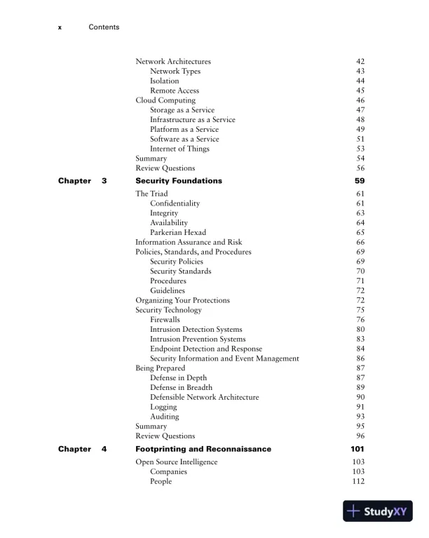 CEH v12 Certified Ethical Hacker Study Guide with 750 Practice Test Questions (2023) - Page 11 preview image