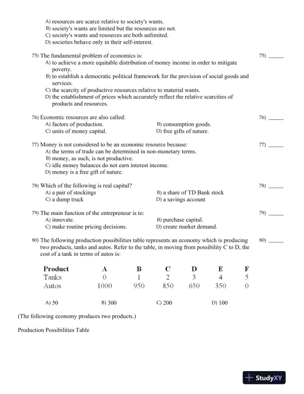 Microeconomics 14th Canadian Edition Test Bank - Page 12 preview image