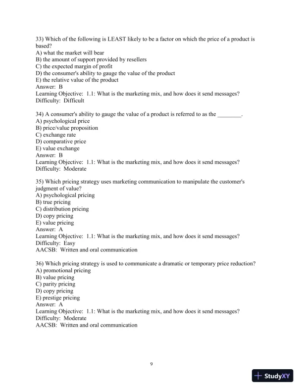 Test Bank for Advertising and IMC: Principles and Practice, 11th Edition - Page 10 preview image