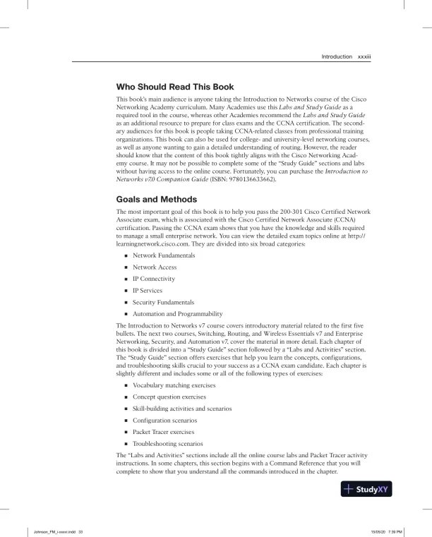 Lecture Notes for Introduction to Networks Labs and Study Guide (CCNAv7) - Page 31 preview image