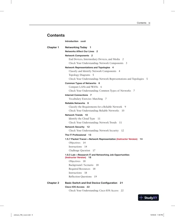 Lecture Notes for Introduction to Networks Labs and Study Guide (CCNAv7) - Page 7 preview image