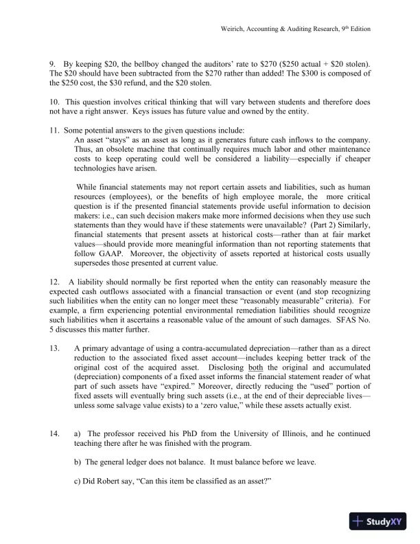 Solution Manual for Accounting And Auditing Research: Tools And Strategies , 9th Edition - Page 11 preview image