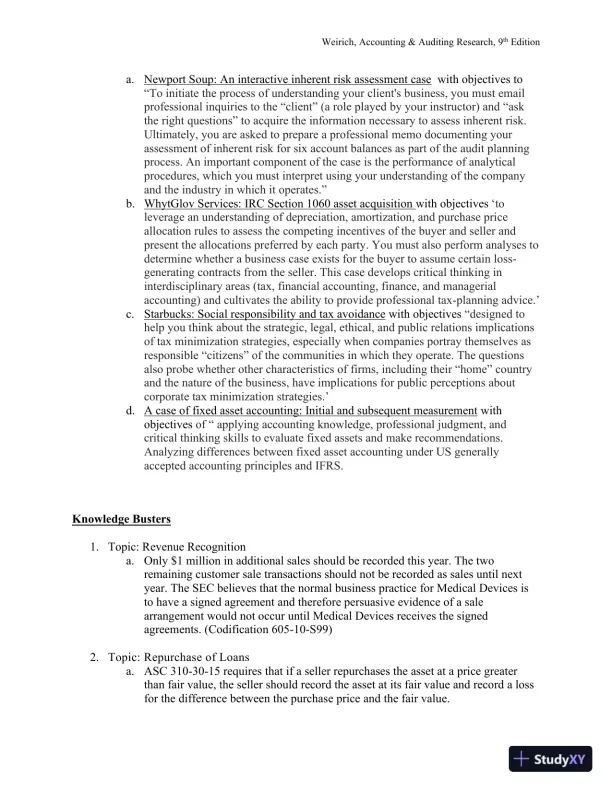 Solution Manual for Accounting And Auditing Research: Tools And Strategies , 9th Edition - Page 28 preview image