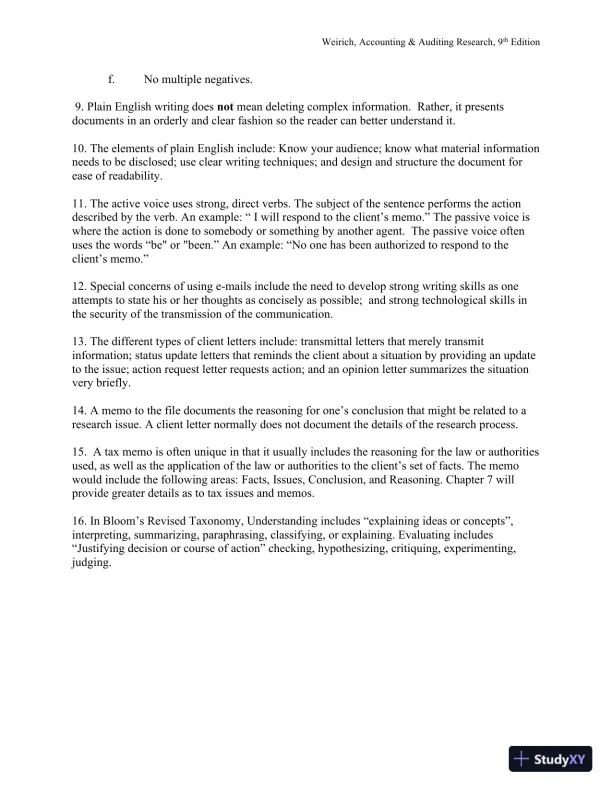 Solution Manual for Accounting And Auditing Research: Tools And Strategies , 9th Edition - Page 7 preview image