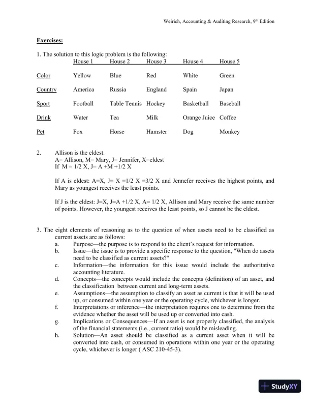 Solution Manual for Accounting And Auditing Research: Tools And Strategies , 9th Edition - Page 8 preview image