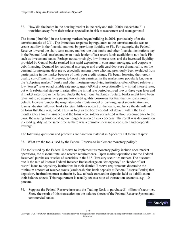 Solution Manual for Financial Institutions Management: A Risk Management Approach, 8th Edition - Page 10 preview image