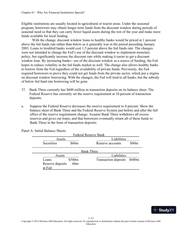 Solution Manual for Financial Institutions Management: A Risk Management Approach, 8th Edition - Page 12 preview image