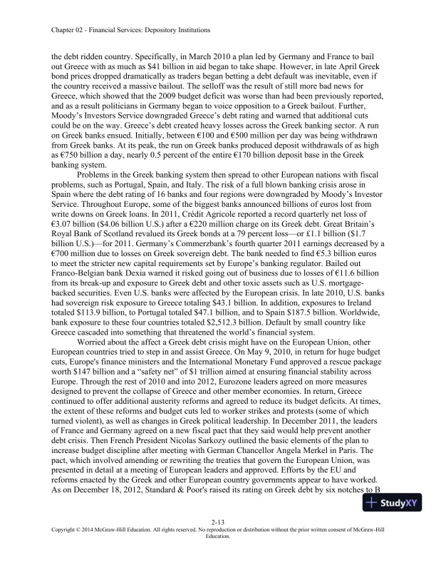 Solution Manual for Financial Institutions Management: A Risk Management Approach, 8th Edition - Page 28 preview image