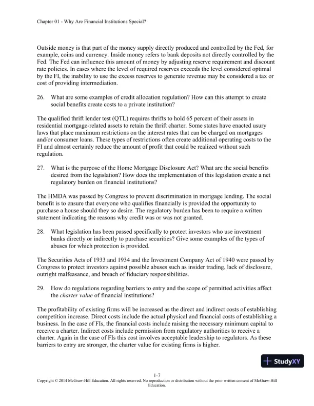 Solution Manual for Financial Institutions Management: A Risk Management Approach, 8th Edition - Page 8 preview image