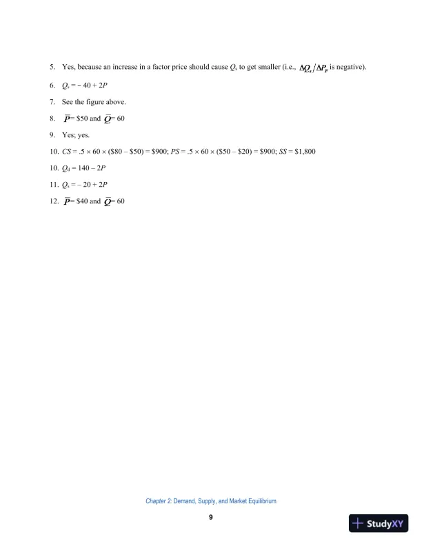 Solution Manual For Managerial Economics: Foundations of Business Analysis and Strategy, 13th Edition - Page 10 preview image