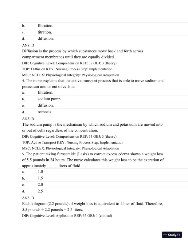 Test Bank For Medical-Surgical Nursing: Concepts and Practice, 2nd Edition - Page 27 preview image