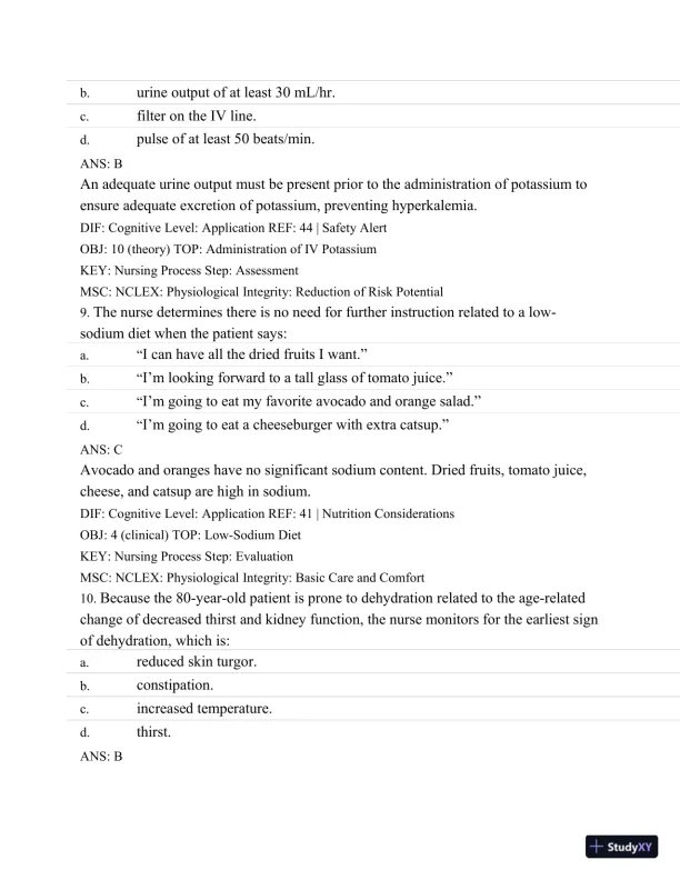 Test Bank For Medical-Surgical Nursing: Concepts and Practice, 2nd Edition - Page 29 preview image