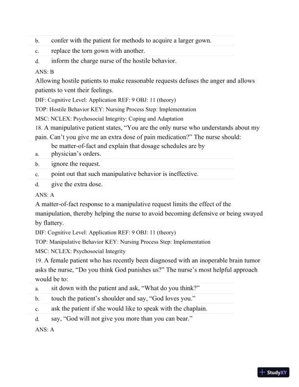 Test Bank For Medical-Surgical Nursing: Concepts and Practice, 2nd Edition - Page 9 preview image