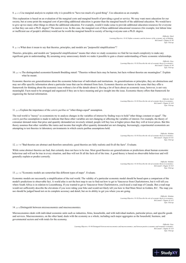 Microeconomics, Thirteenth Canadian Edition Test Bank - Page 12 preview image