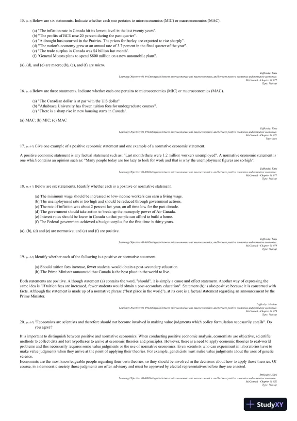 Microeconomics, Thirteenth Canadian Edition Test Bank - Page 13 preview image