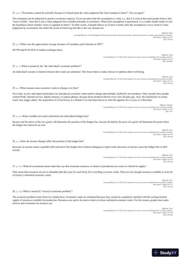 Microeconomics, Thirteenth Canadian Edition Test Bank - Page 14 preview image