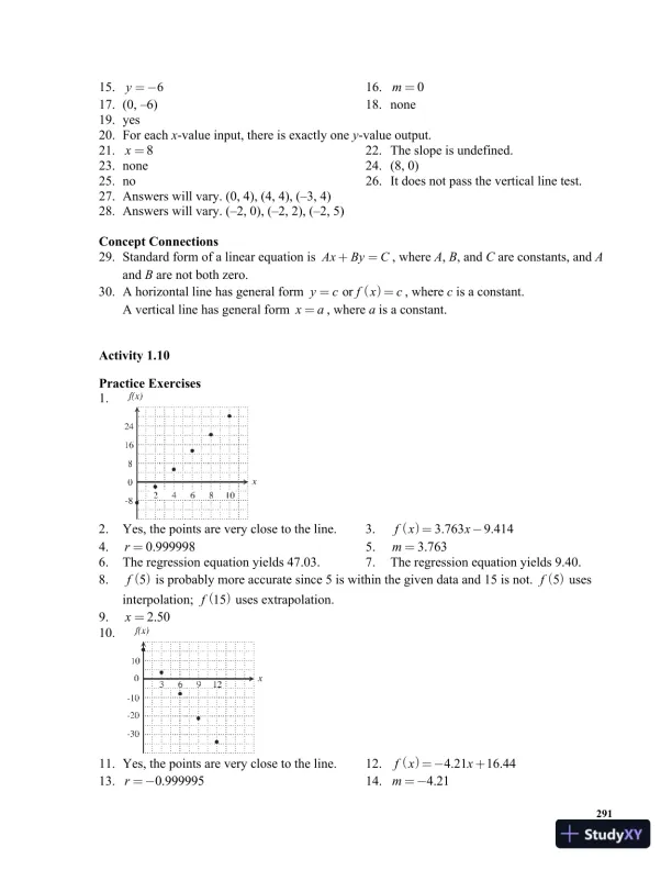 Solution Manual for Mathematics in Action: Algebraic, Graphical, and Trigonometric Problem Solving, 6th Edition - Page 11 preview image