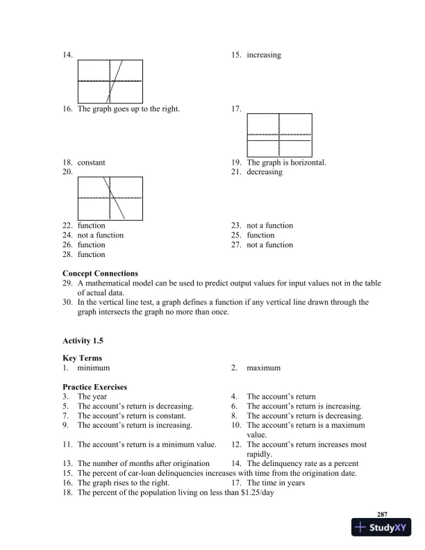 Solution Manual for Mathematics in Action: Algebraic, Graphical, and Trigonometric Problem Solving, 6th Edition - Page 7 preview image