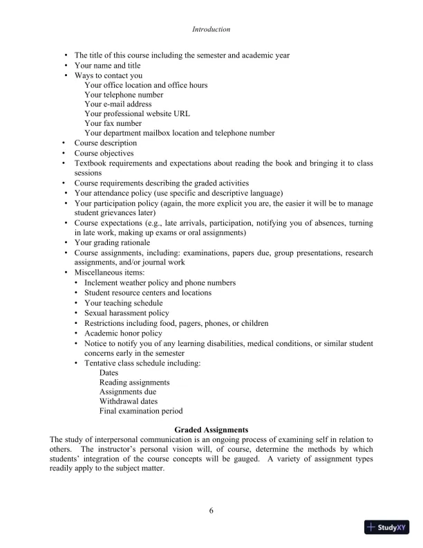 Test Bank for Interpersonal Communication, 7th New International Edition - Page 8 preview image