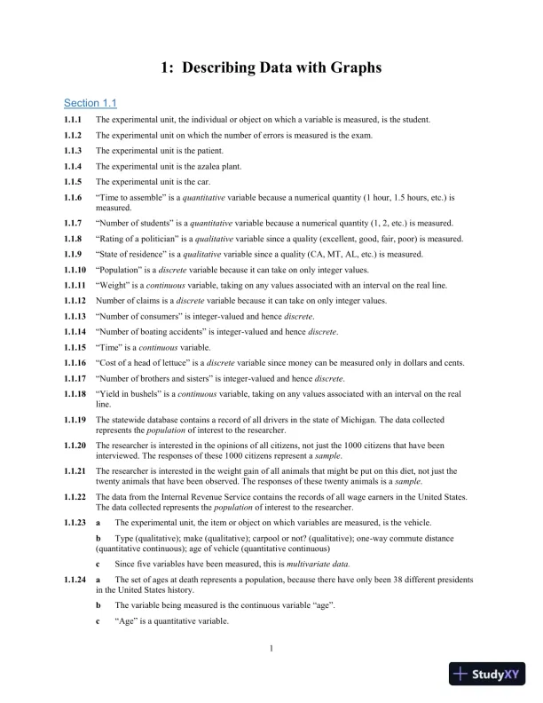 Solution Manual for Introduction to Probability and Statistics, 15th Edition - Page 4 preview image