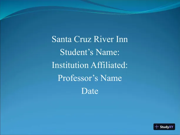 Santa Cruz River Inn - Page 1 preview image