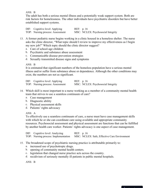 Test Bank For Principles of Anatomy and Physiology, 15th Edition - Page 15 preview image