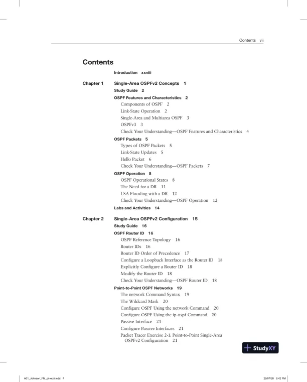 Lecture Notes for Enterprise Networking, Security, and Automation Labs and Study Guide (CCNAv7) - Page 4 preview image