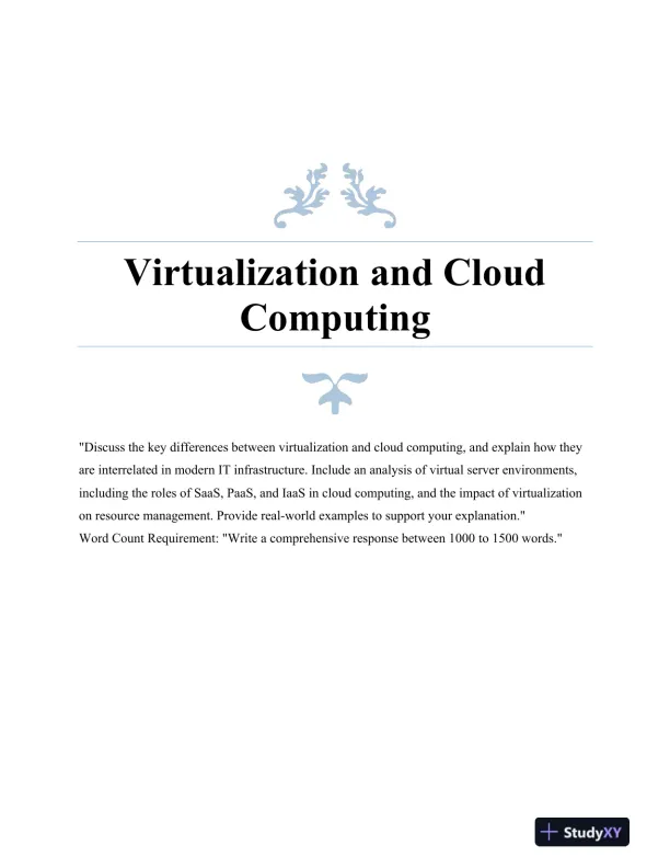Virtualization and Cloud Computing - Page 1 preview image