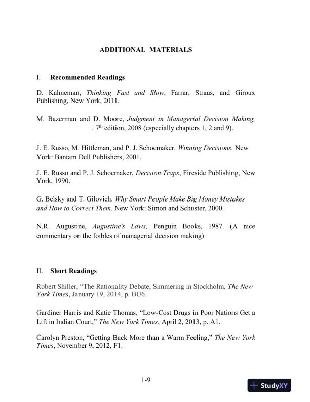 Solution Manual for Managerial Economics, 8th Edition - Page 10 preview image