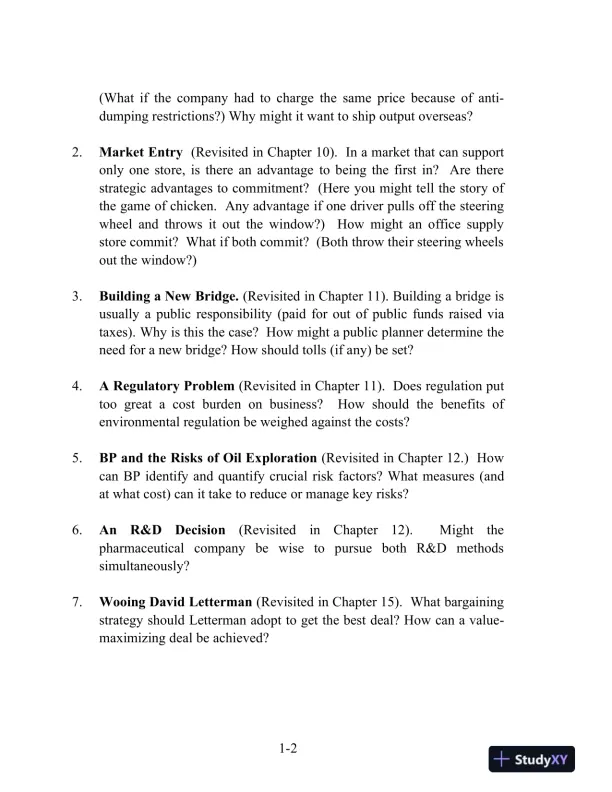 Solution Manual for Managerial Economics, 8th Edition - Page 3 preview image