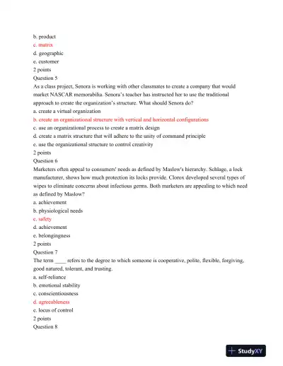 Hcc Man1021 Final Exam - Page 3 preview image