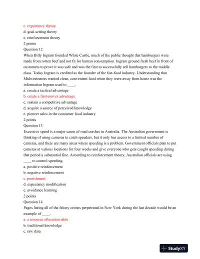 Hcc Man1021 Final Exam - Page 5 preview image