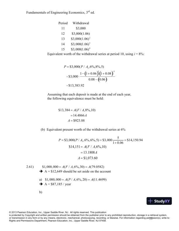 Solution Manual For Fundamentals Of Engineering Economics, 3rd Edition - Page 13 preview image