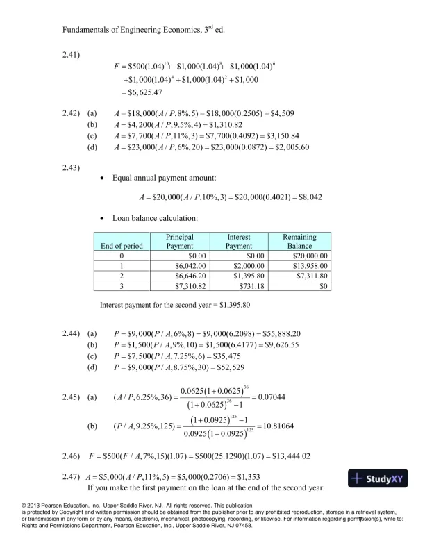Solution Manual For Fundamentals Of Engineering Economics, 3rd Edition - Page 9 preview image