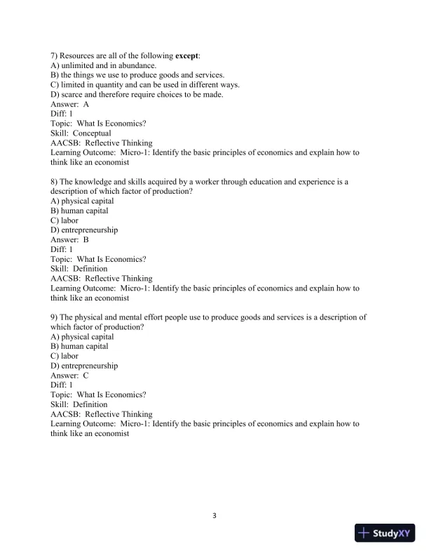 Test Bank for Microeconomics: Principles, Applications and Tools, 10th Edition - Page 5 preview image