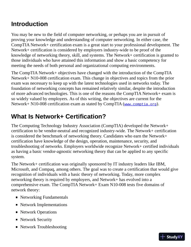CompTIA Network+ Review Guide: Exam N10-008, 5th Edition (2021) - Page 23 preview image