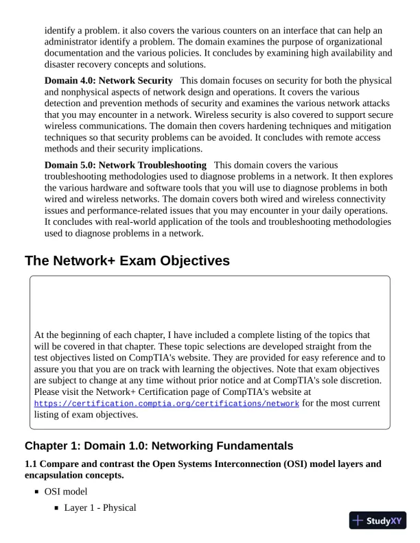 CompTIA Network+ Review Guide: Exam N10-008, 5th Edition (2021) - Page 29 preview image