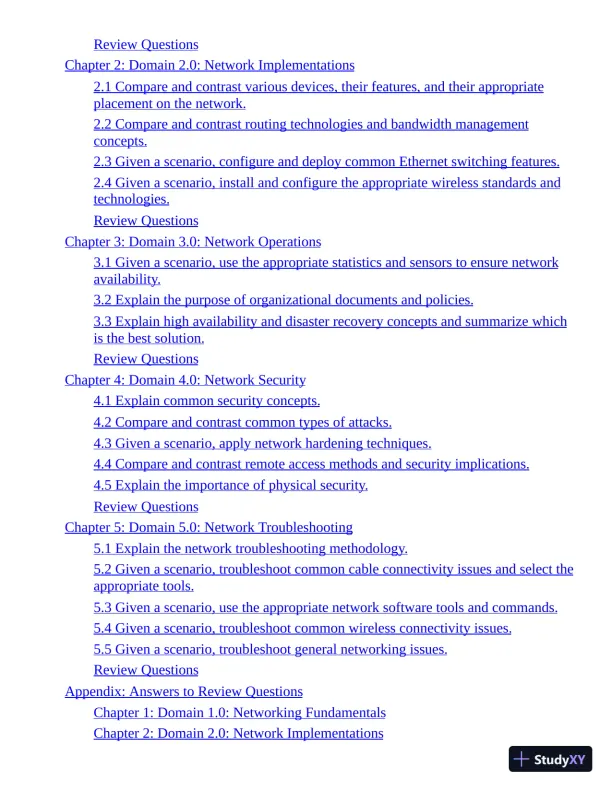 CompTIA Network+ Review Guide: Exam N10-008, 5th Edition (2021) - Page 4 preview image
